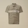 Polo con logo a maniche corte in jersey stampato 20/1