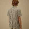 Polo con logo a maniche corte in jersey stampato 20/1