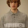 Polo con logo a maniche corte in jersey stampato 20/1