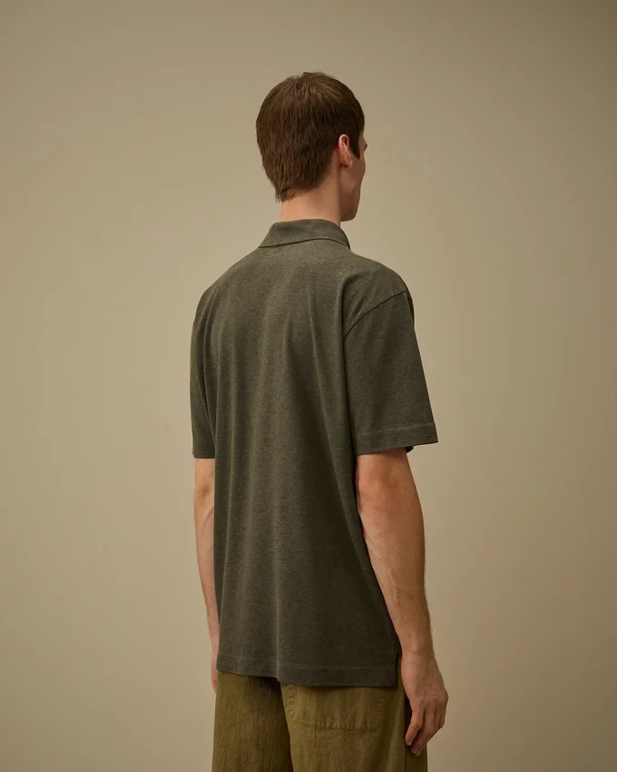 Polo in jersey placcato 20/1