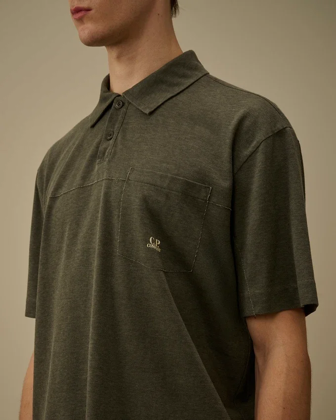Polo in jersey placcato 20/1