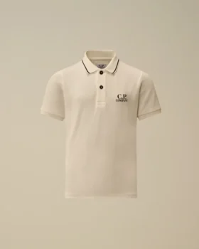 Polo U16 a maniche corte in piquet elasticizzato con logo
