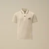 Polo U16 a maniche corte in piquet elasticizzato con logo