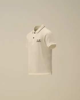 Polo U16 a maniche corte in piquet elasticizzato con logo