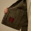 Sovracamicia con tasche per occhiali e zip in Panama-R