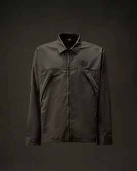 Sovracamicia con zip in gabardina della Metropolis Series
