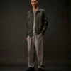 Sovracamicia con zip in gabardina della Metropolis Series