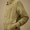 Sovracamicia in twill spezzato con bottoni