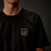 T-shirt a maniche corte con badge stampato in jersey mercerizzato della Metropolis Series