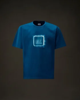 T-shirt a maniche corte in jersey mercerizzato della Metropolis Series con badge