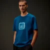 T-shirt a maniche corte in jersey mercerizzato della Metropolis Series con badge