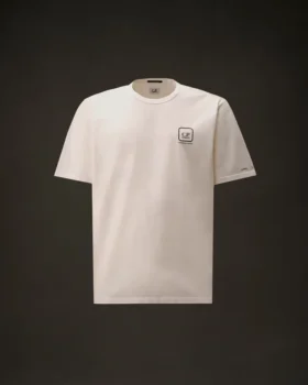 T-shirt a maniche corte in jersey mercerizzato della Metropolis Series con grafica stampata