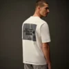 T-shirt a maniche corte in jersey mercerizzato della Metropolis Series con grafica stampata