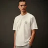 T-shirt a maniche corte in jersey mercerizzato della Metropolis Series con grafica stampata