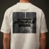 T-shirt a maniche corte in jersey mercerizzato della Metropolis Series con grafica stampata