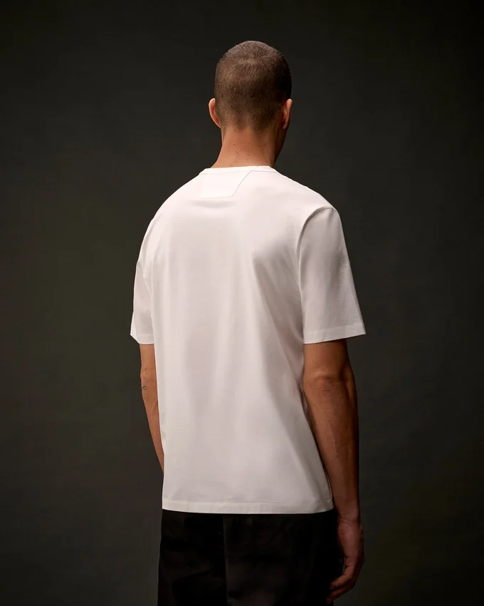 T-shirt a maniche corte in jersey mercerizzato della Metropolis Series con logo grafico