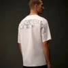 T-shirt a maniche corte in jersey mercerizzato della Metropolis Series con ricamo sul retro