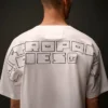 T-shirt a maniche corte in jersey mercerizzato della Metropolis Series con ricamo sul retro